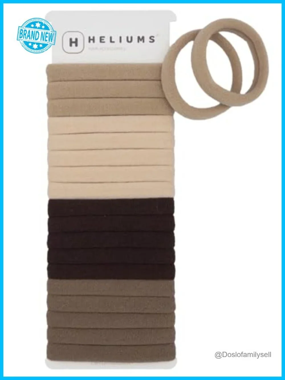 Soft Seamless Nylon Hair Ties - 20 Pack, Stretchy Ponytail Holders for All Hair